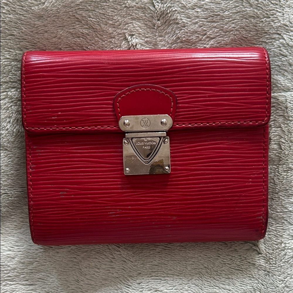 Louis Vuitton Red Epi Koala Wallet